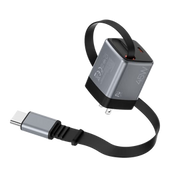OMI  45W GaN Charger with Retractable  USB-C   Cable