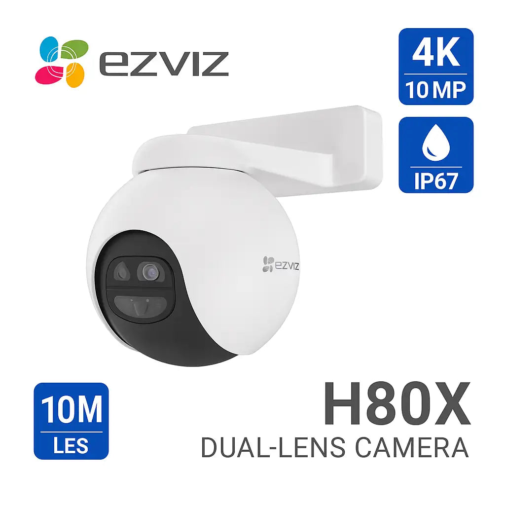 EZVIZ H80X 4K Dual-Lens 8MP+2MP Outdoor Camera