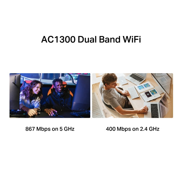 MA30H AC1300 High Gain Wireless Dual Band USB Adapter