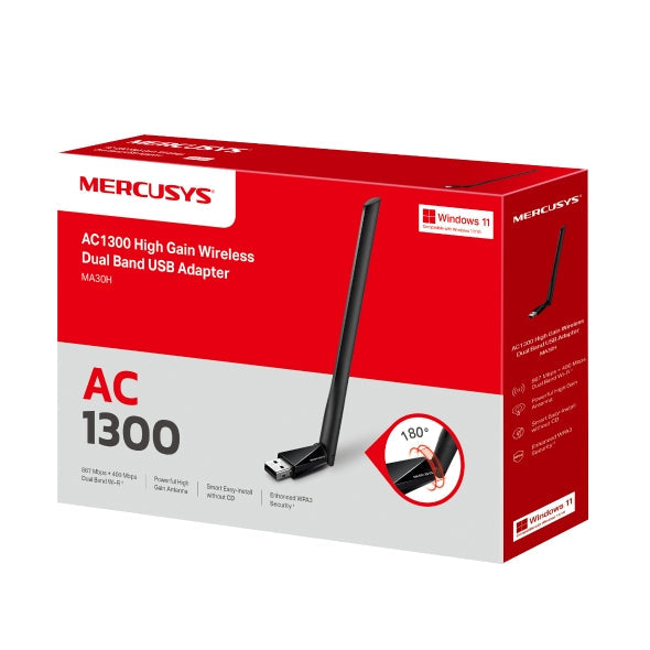 MA30H AC1300 High Gain Wireless Dual Band USB Adapter
