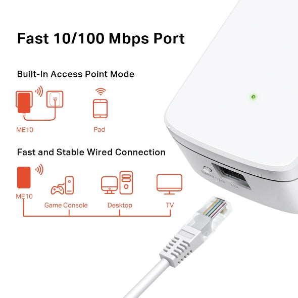 ME10 300 Mbps Wi-Fi Range Extender