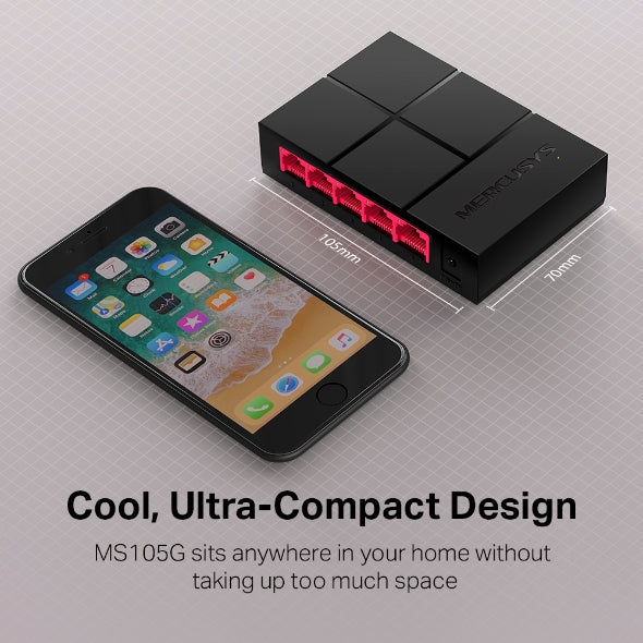 MS105G 5-Port 10/100/1,000 Mbps Desktop Switch