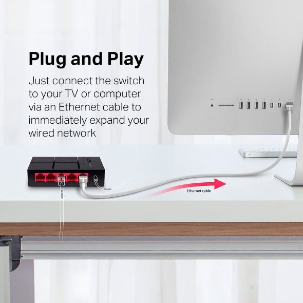 MS105G 5-Port 10/100/1,000 Mbps Desktop Switch