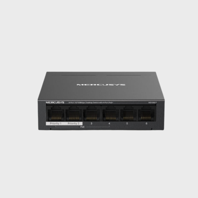 MS106LP 6-Port 10/100Mbps Desktop Switch with 4-Port PoE+