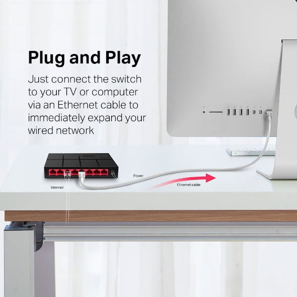 MS108G 8-Port 10/100/1,000 Mbps Desktop Switch