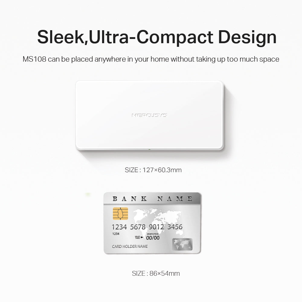 MS108 8-Port 10/100Mbps Desktop Switch