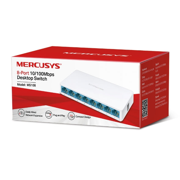 MS108 8-Port 10/100Mbps Desktop Switch