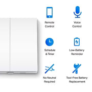 Tapo S220 Smart Light Switch, 2-Gang 1-Way